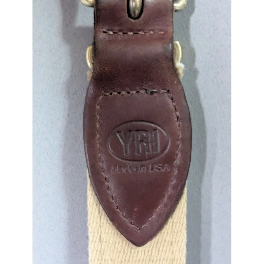 Vintage YRI Minikahda Club Belt Mens 30 Canvas Ribbon Golf